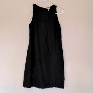 Garnet Hill Linen Fringe-Hem A-Line Dress hill size 0